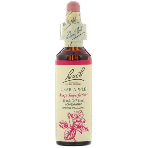Bach, Original Flower Remedies, Crab Apple, 0.7 fl oz (20 ml) Review