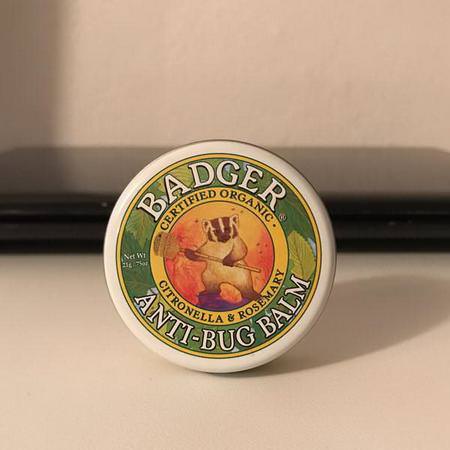 Badger Company, Anti-Bug Balm, Citronella & Rosemary, 2 oz (56 g) Review