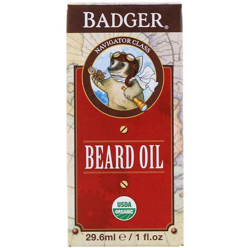 Badger Company, Organic Beard Oil, Navigator Class, 1 fl oz (29.6 ml) Review
