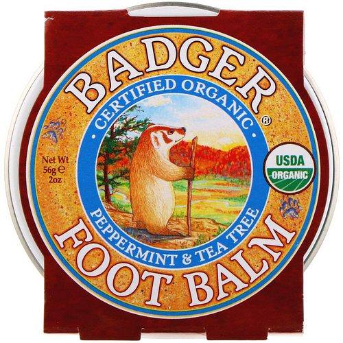 Badger Company, Foot Balm, Peppermint & Tea Tree, 2 oz (56 g) Review