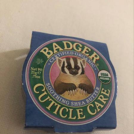 Badger Company, Organic Cuticle Care, Soothing Shea Butter, .75 oz (21 g) Review