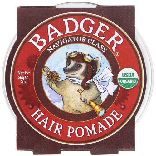 Badger Company, Organic, Hair Pomade, Navigator Class, 2 oz (56 g) Review