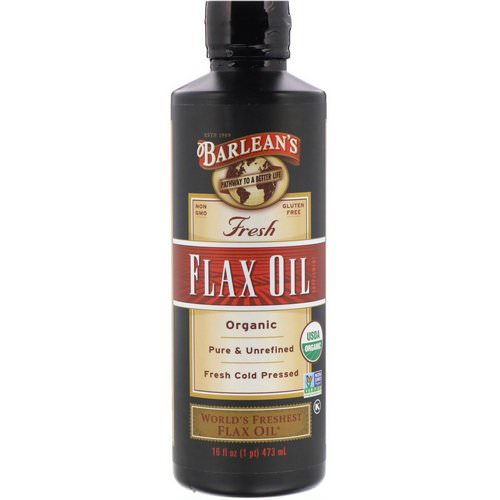 Barlean's, Organic, Fresh, Flax Oil, 16 oz (473 ml) Review