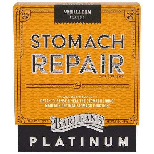 Barlean's, Stomach Repair, Vanilla Chai, 6.35 oz (180 g) Review