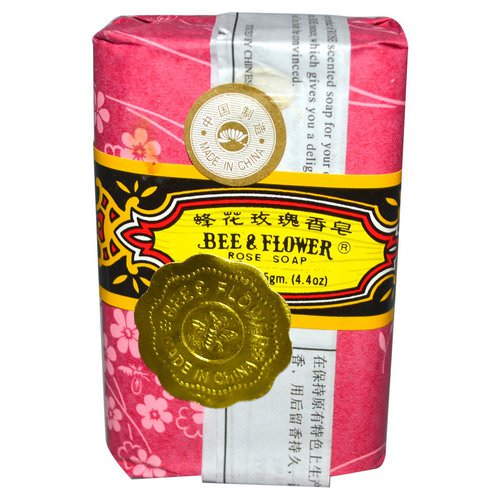 Bee & Flower, Bar Soap, Rose, 4.4 oz (125 g) Review