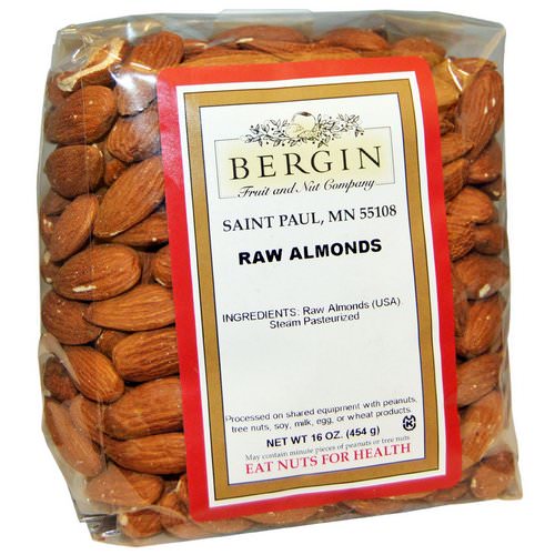 Bergin Fruit and Nut Company, Raw Almonds, 16 oz (454 g) Review