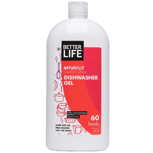 Better Life, Naturally Crumb-Crushing Dishwasher Gel, Fragrance Free, 60 Loads, 30 oz (887 ml) Review
