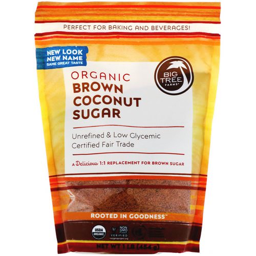 Big Tree Farms, Organic Brown Coconut Sugar, 1 lb (454 g) Review