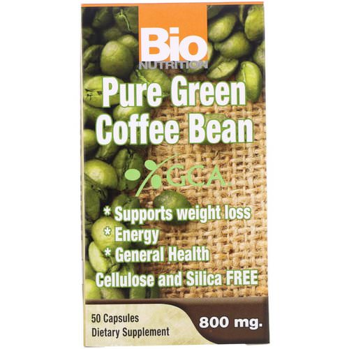 Bio Nutrition, Pure Green Coffee Bean, 800 mg, 50 Capsules Review