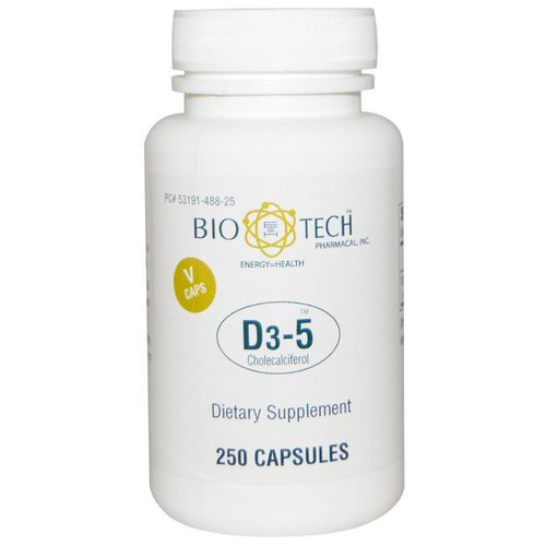 Bio Tech Pharmacal, D3-5 Cholecalciferol, 250 Veggie Caps Review