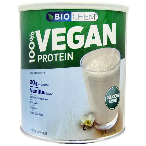 Biochem, 100% Vegan Protein, Vanilla Flavor, 1.42 lbs (648 g) Review
