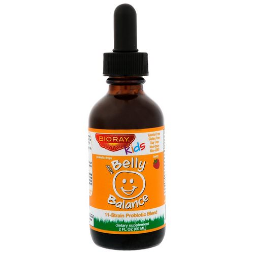 Bioray, Kids, NDF Belly Balance, 11-Strain Probiotic Blend, Berry Flavor, 2 fl oz (60ml) Review