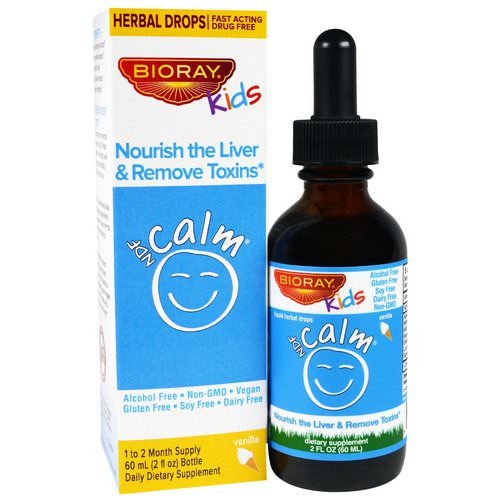 Bioray, NDF Calm, Nourish the Liver & Remove Toxins, Kids, Vanilla Flavor, 2 fl oz (60 ml) Review