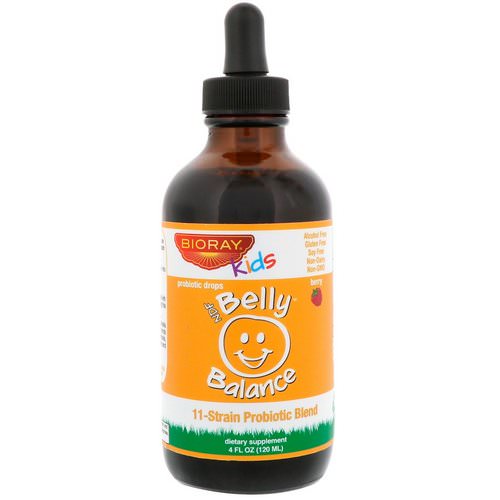 Bioray, Kids, NDF Belly Balance, 11-Strain Probiotic Blend, Berry Flavor, 4 fl oz (120ml) Review