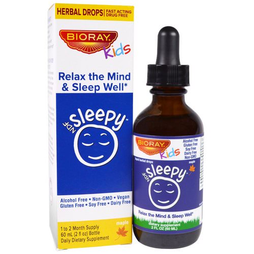 Bioray, NDF Sleep, Relax The Mind & Sleep Well, Kids, Maple Flavor, 2 fl oz (60 ml) Review