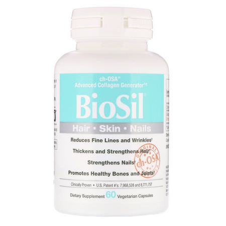 BioSil by Natural Factors, Silica, Hair, Skin, Nails Formulas