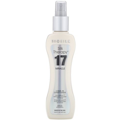 Biosilk, Silk Therapy, 17 Miracle, Leave-In Conditioner, 5.64 fl oz (167 ml) Review