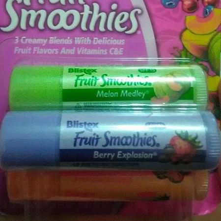 Blistex, Lip Protectant/Sunscreen, SPF 15, Fruit Smoothies, 3 Sticks, .10 oz (2.83 g) Each Review