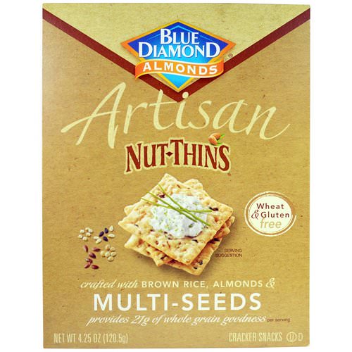 Blue Diamond, Artisan Nut-Thins, Multi-Seeds Cracker Snacks, 4.25 oz (120.5 g) Review