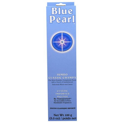 Blue Pearl, Classic Imported Incense, Jumbo Classic Champa, 3.5 oz (100 g) Review