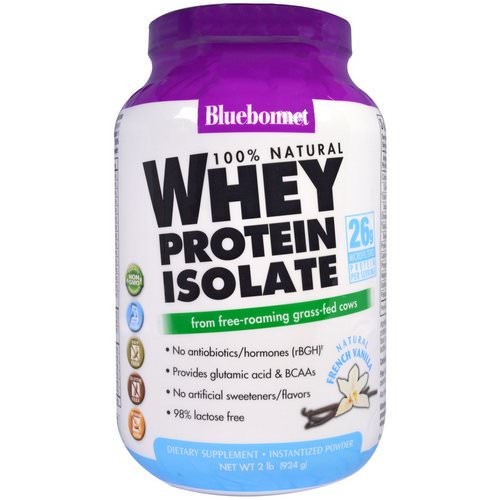 Bluebonnet Nutrition, 100% Natural Whey Protein Isolate, Natural French Vanilla, 2 lbs (924 g) Review