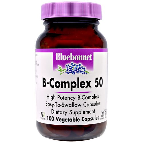 Bluebonnet Nutrition, B-Complex 50, 100 Veggie Caps Review