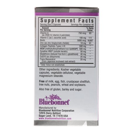 Bluebonnet Nutrition, Hair, Skin, Nails Formulas
