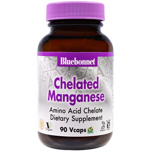 Bluebonnet Nutrition, Chelated Manganese, 90 Vcaps Review