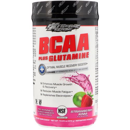 Bluebonnet Nutrition, Extreme Edge BCAA Plus Glutamine, Strawberry Kiwi Flavor, 13.23 oz (375 g) Review