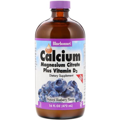 Bluebonnet Nutrition, Liquid Calcium Magnesium Citrate Plus Vitamin D3, Natural Blueberry Flavor, 16 fl oz (472 ml) Review