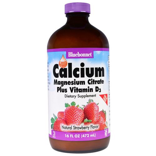 Bluebonnet Nutrition, Liquid Calcium, Magnesium Citrate Plus Vitamin D3, Natural Strawberry Flavor, 16 fl oz (472 ml) Review