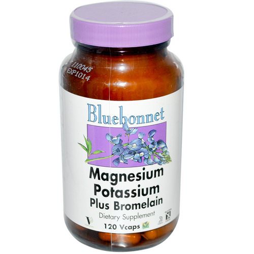 Bluebonnet Nutrition, Magnesium Potassium Plus Bromelain, 120 Vcaps Review