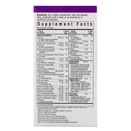 Men's Multivitamins, Men's Health, Supplements