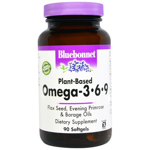 Bluebonnet Nutrition, Plant-Based Omega-3-6-9, 90 Softgels Review