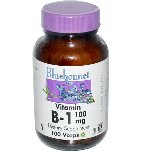 Bluebonnet Nutrition, Vitamin B-1, 100 mg, 100 Vcaps Review