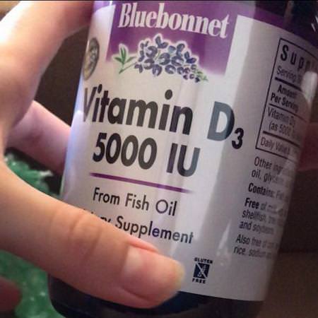 Bluebonnet Nutrition, Vitamin D3, 5,000 IU, 90 Chewable Tablets Review