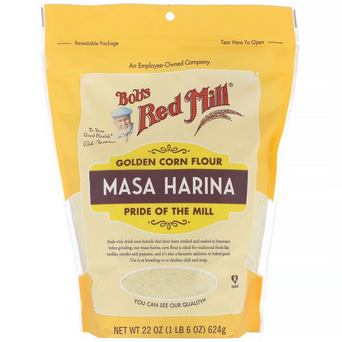 Bob's Red Mill, Golden Corn Flour, Masa Harina, 22 oz (624 g) Review