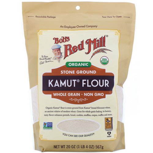 Bob's Red Mill, Organic Kamut Flour, Whole Grain, 20 oz (567 g) Review