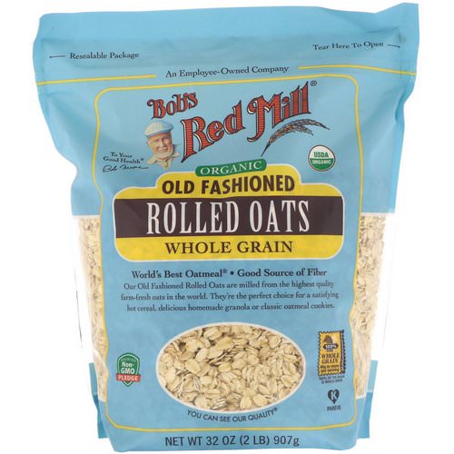 Bob's Red Mill, Organic, Old Fashioned Rolled Oats, Whole Grain, 32 oz (907 g) Review