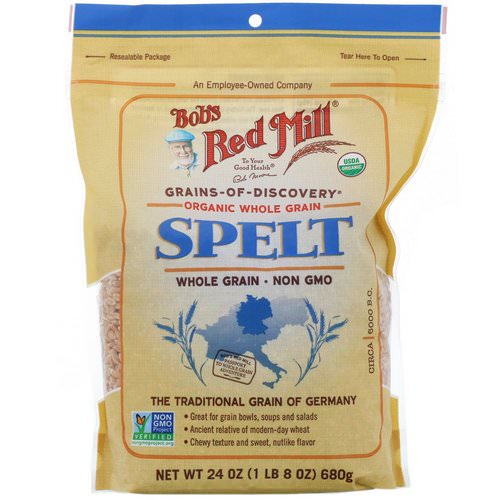 Bob's Red Mill, Organic Spelt, Whole Grain, 24 oz (680 g) Review