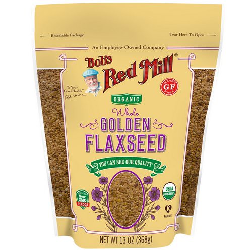 Bob's Red Mill, Organic Whole Golden Flaxseed, 13 oz (368 g) Review