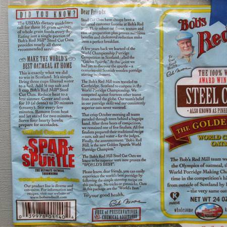 Grocery Cereals Breakfast Foods Oats Bob's Red Mill
