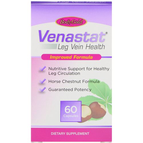 BodyGold, Venastat Leg Vein Health, 60 Capsules Review