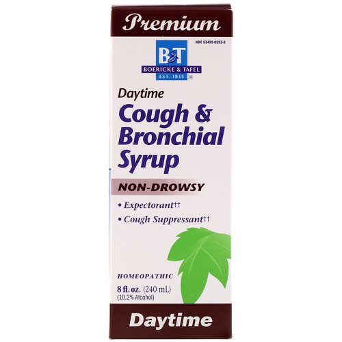Boericke & Tafel, Cough & Bronchial Syrup, Daytime, 8 fl oz (240 ml) Review