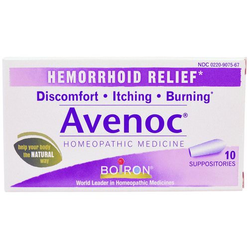 Boiron, Avenoc, Hemorrhoid Relief, 10 Suppositories Review