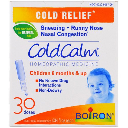 Boiron, ColdCalm, 30 Oral Liquid Doses, .034 fl oz Each Review