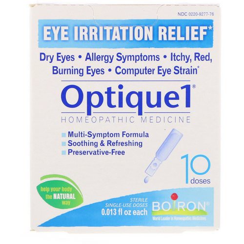 Boiron, Optique 1, Eye Irritation Relief, 10 Doses, 0.013 fl oz Each Review