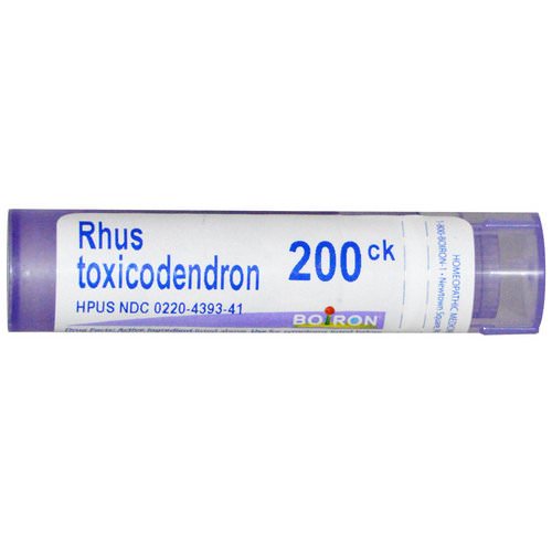 Boiron, Single Remedies, Rhus Toxicodendron, 200CK, Approx 80 Pellets Review