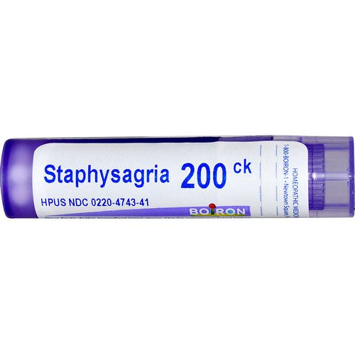 Boiron, Single Remedies, Staphysagria, 200CK, Approx 80 Pellets Review
