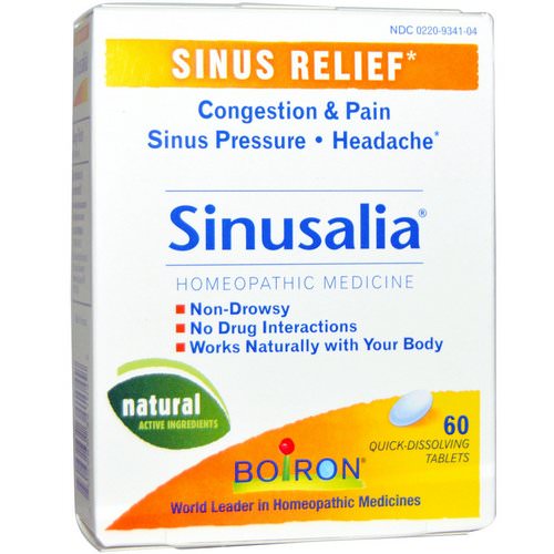 Boiron, Sinusalia, Sinus Relief, 60 Quick-Dissolving Tablets Review